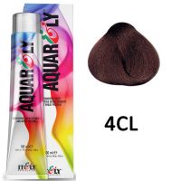 Кремообразный краситель для волос Aquar ly 4CL Средний шатен амазония, 100мл