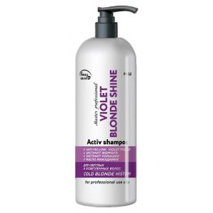 Шампунь для волос для нейтрализации желтого оттенка VIOLET COLD BLONDE SHINE + violet pigment, 1 л Шампунь для волос для нейтрализации желтого оттенка VIOLET COLD BLONDE SHINE + violet pigment, 1 л