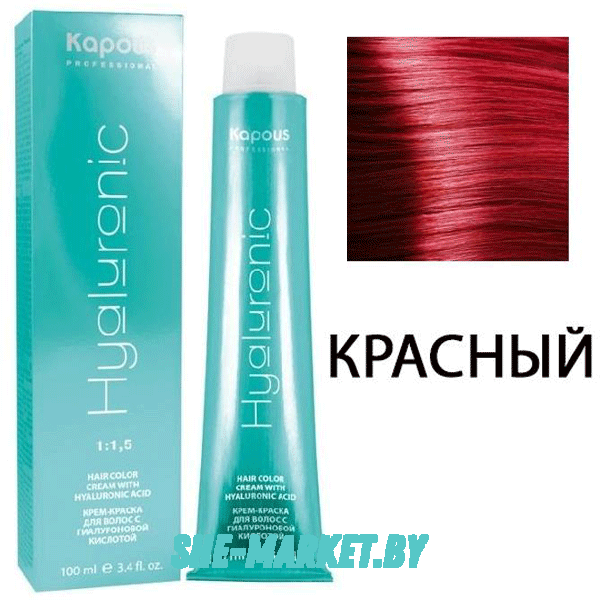 Крем-краска для волос Hyaluronic acid Специальное мелирование Красный, 100мл