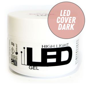 LED Cover Dark - камуфляжный гель для наращивания ногтей, 50гр