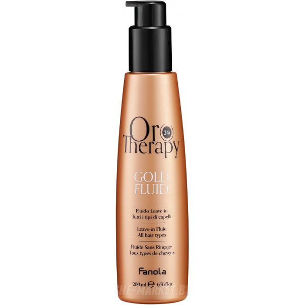 Несмываемый флюид для блеска волос Oro Therapy 24k Gold Fluid, 200мл