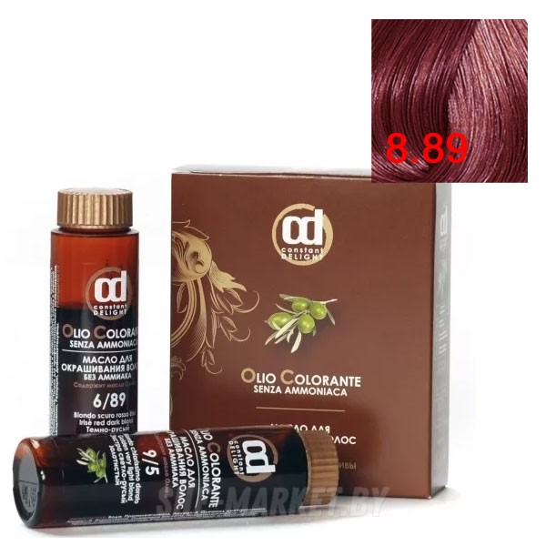 Масло для окрашивания волос Olio Colorante 8.89, 50мл
