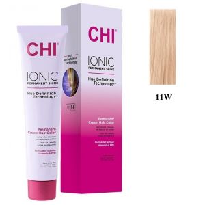 Безаммиачная крем-краска для волос Ionic Permanent Shine Hair Color 11W, 85гр