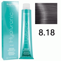 Крем-краска для волос Hyaluronic acid 8.18 Светлый блондин лакричный, 100 мл Крем-краска для волос Hyaluronic acid 8.18 Светлый блондин лакричный, 100 мл