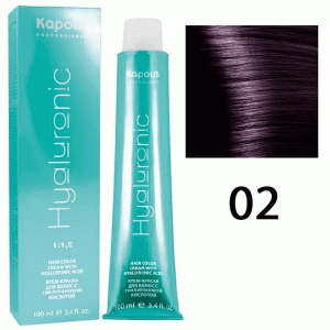 Крем-краска для волос Hyaluronic acid 02 Усилитель фиолетовый, 100 мл Крем-краска для волос Hyaluronic acid 02 Усилитель фиолетовый, 100 мл