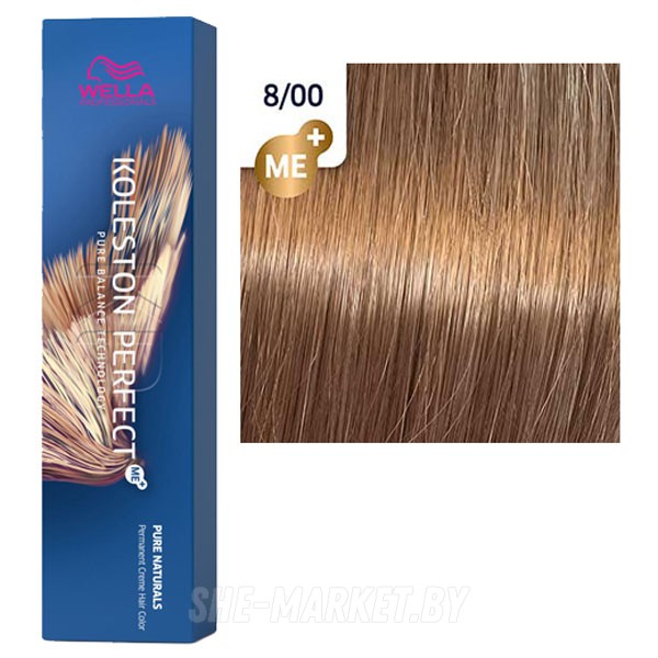 Стойкая крем-краска Koleston Perfect ME+ 8/00 Natural light blonde Чистые натуральные 60мл