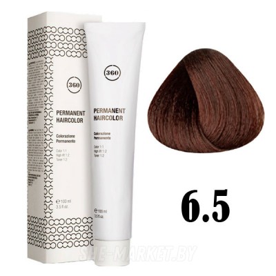 Краска для волос 360 PERMANENT HAIRCOLOR ТОН - 6.5, 100мл