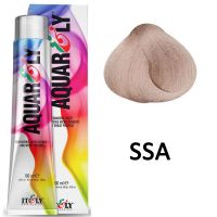 Кремообразный краситель для волос Aquar ly SSA Ультрасветлый серебристый, 100мл