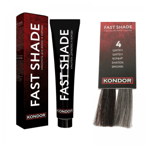 Краситель для волос и бороды Fast Shade Hair Color 4 - шатен, 60мл Краситель для волос и бороды Fast Shade Hair Color 4 - шатен, 60мл