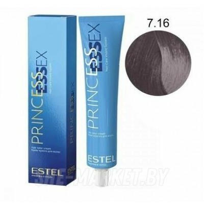 Крем-краска для волос PRINCESS ESSEX CHROME 7/16 русый пепельно-фиолетовый 60 мл