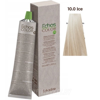 Крем краска Echos Color 10.0 Ice Платиновый русый ледяной естественный, 100мл