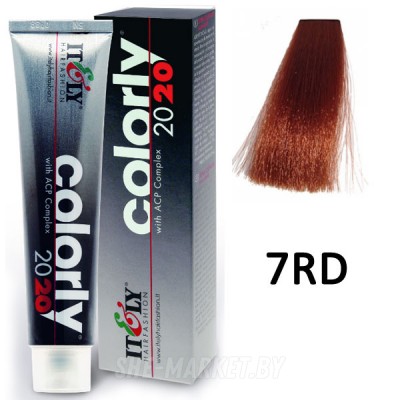 Краска для волос Сolorly 2020 ТОН 7RD Блонд медно-золотистый, 60мл