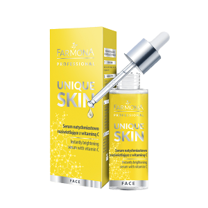 Выравнивающая тон сыворотка для дица с Витамином С UNIQUE SKIN, 30мл