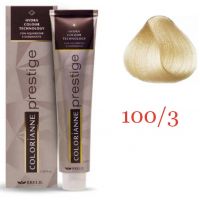 Крем краска для волос Colorianne Prestige ТОН - 100/3 Суперосветлитель золотистая платина, 100мл Крем краска для волос Colorianne Prestige ТОН - 100/3 Суперосветлитель золотистая платина, 100мл