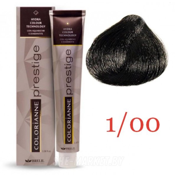 Крем-краска для волос Colorianne Prestige ТОН - 1/00 Черный 100мл