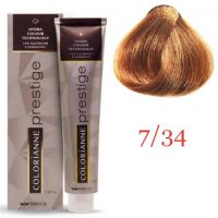 Крем краска для волос Colorianne Prestige ТОН - 7/34 Золотой блондин, 100мл Крем краска для волос Colorianne Prestige ТОН - 7/34 Золотой блондин, 100мл