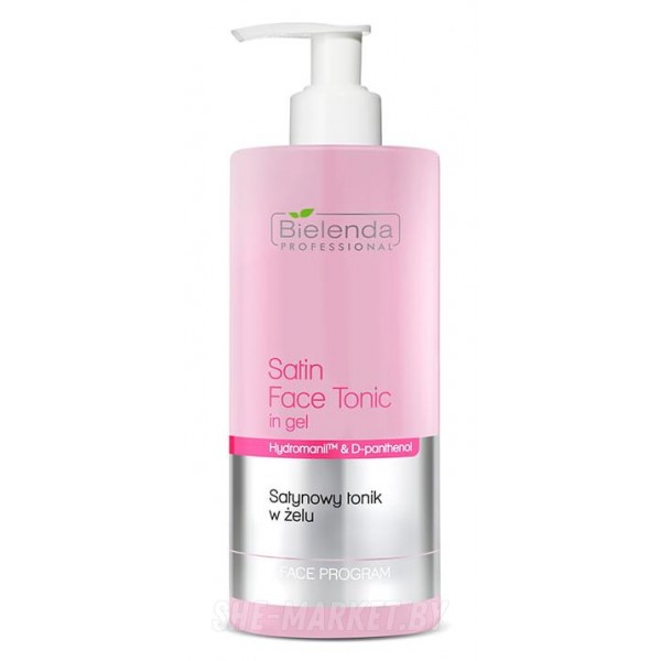 Сатиновый гель-тоник для лица Face Program Hydromanil & D-panthenol, 500 мл