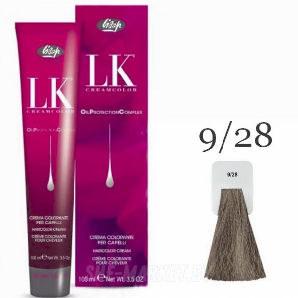 Краска для волос LK OPC Oil Protection Complex 9/28 очень светлый блондин жемчужно-пепельный, 100мл