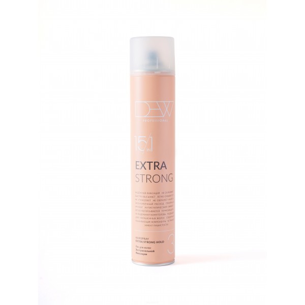 Лак для волос 15 в 1 Экстрасильной фиксации Hairspray Extra Strong, 500мл