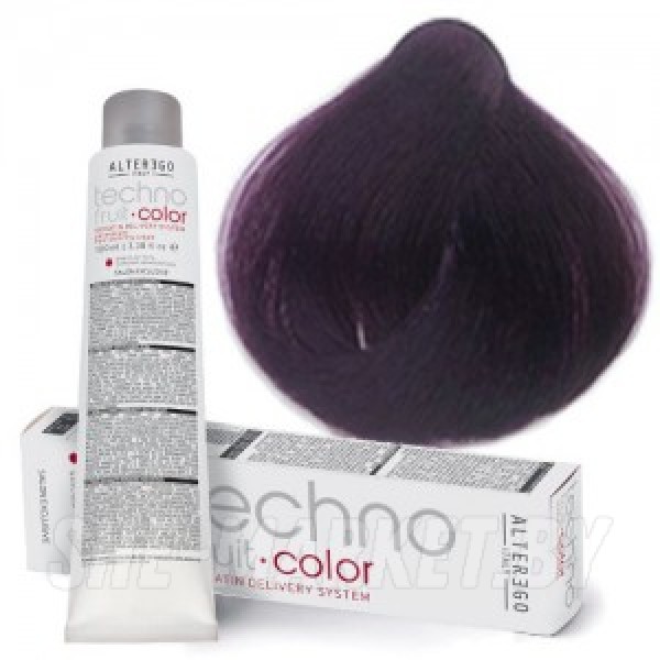 Краска для волос перманентная Techno Fruit Color 5/22 светло-каштановый насыщенный ирисовый, 100мл