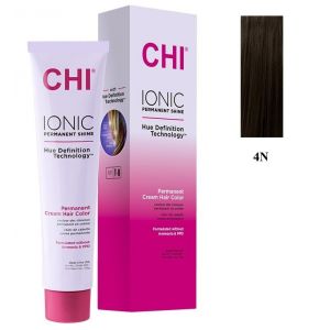 Безаммиачная крем-краска для волос Ionic Permanent Shine Hair Color 4N, 85гр Безаммиачная крем-краска для волос Ionic Permanent Shine Hair Color 4N, 85гр
