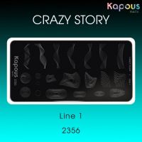 Пластина для стемпинга Crazy story, Line 1 Пластина для стемпинга Crazy story, Line 1
