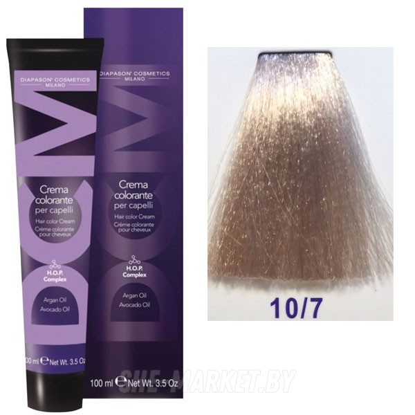 Крем-краска DCM Hair Color Cream HOP Complex 10/7 100мл