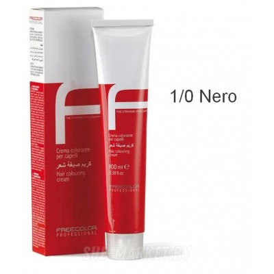 Крем-краска для волос FREECOLOR PROFESSIONAL, тон 1/0 Nero, 100 мл