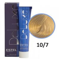 Краска-уход для волос Deluxe 10/7 светлый блондин коричневый 60мл