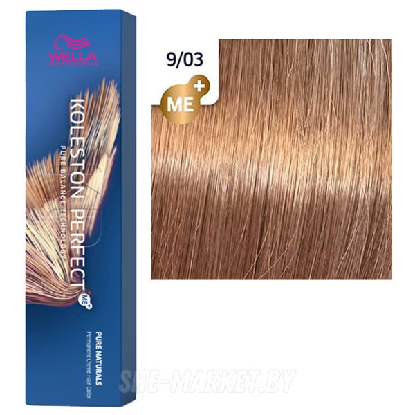 Стойкая крем-краска Koleston Perfect ME+ 9/03 Чистые натуральные 60мл