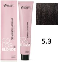 Крем-краска для волос Color Blonde ТОН - 5.3 светло-коричневый золотистый, 100мл