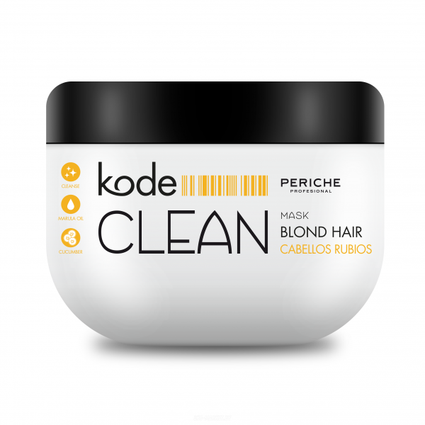 Маска антижёлтая для блондированных волос KODE CLEAN MASK BLOND HAIR, 500мл