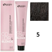 Крем-краска для волос Color Blonde ТОН - 5 светло-коричневый, 100мл