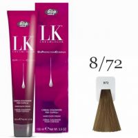 Краска для волос LK OPC Oil Protection Complex 8/72 светлый блондин бежево-пепельный, 100мл
