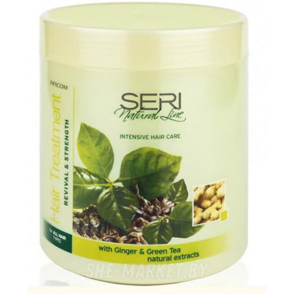 Маска для всех типов волос Восстановление и упругость Natural Line, 1000мл