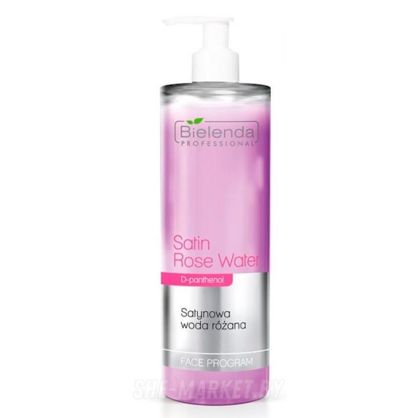 Сатиновая розовая жидкость для лица Face Program D-panthenol, 500мл