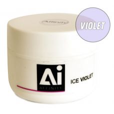 Affinity Ice Violet - улучшенный прозрачный гель с фиолетовым оттенком для наращивания ногтей, 50гр