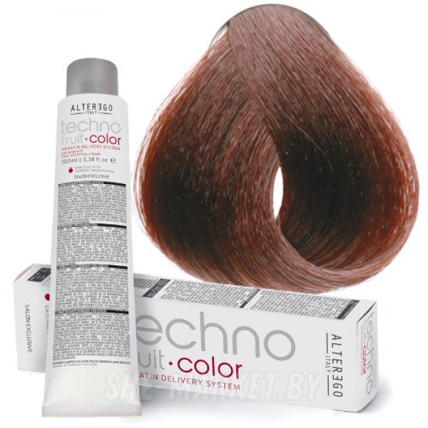 Краска для волос перманентная Techno Fruit Color 5/4 медный светло-каштановый, 100мл