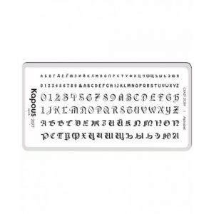 Пластина для стемпинга Crazy story Alphabet