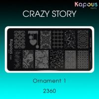 Пластина для стемпинга Crazy story, Ornament 1 Пластина для стемпинга Crazy story, Ornament 1