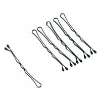 Невидимки черные, волна 40 мм, 60 шт/уп, на блистере