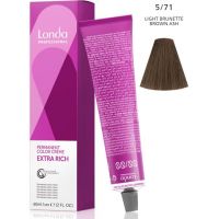 Стойкая крем-краска LondaColor 5/71 светлый шатен коричнево-пепельный 60мл Стойкая крем-краска LondaColor 5/71 светлый шатен коричнево-пепельный 60мл