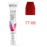 Гель-краска COLORDREAM 77.66 русый красная смородина, 100мл