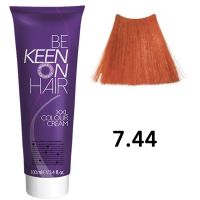Крем-краска для волос COLOUR CREAM ТОН - 7.44 Натуральный интенсивно-медный блондин, 100мл