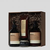 Бокс SENSITIVE: Шампунь SENSITIVE SKIN SHAMPOO, 400мл + Кондиционер SENSITIVE SKIN CONDITIONER, 400мл + Маска SENSITIVE SKIN Mask, 250мл + Свеча ароматическая соевая в банке, 100мл