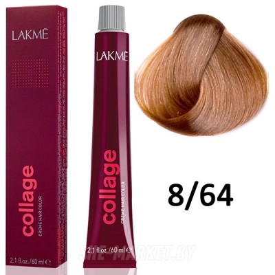 Краска для волос Collage creme hair color ТОН - 8/64, 60мл