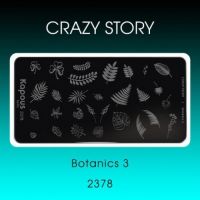 Пластина для стемпинга Crazy story, Botanics 3 Пластина для стемпинга Crazy story, Botanics 3