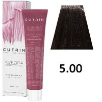 Крем-краска для волос AURORA 5.00 Permanent Hair Color, 60мл