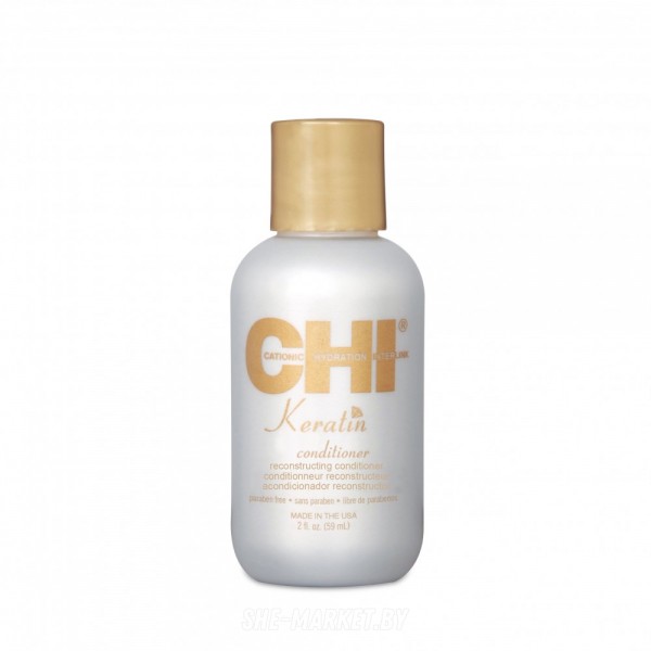 Восстанавливающий кондиционер для волос Кератиновое восстановление Keratin Conditioner, 59мл