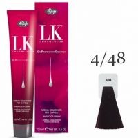 Краска для волос LK OPC Oil Protection Complex 4/48 каштановый махагоново-фиолетовый, 100мл